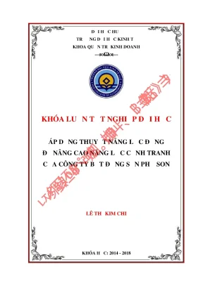 Thuyết năng lực động trong cạnh tranh BĐS: Case Phố Son