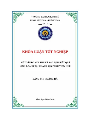 Nghiên Cứu Kế Toán Doanh Thu và Kết Quả Kinh Doanh Tại