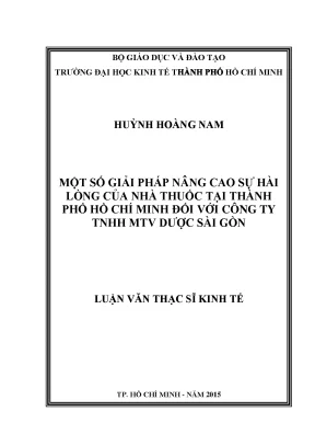 Giải pháp nâng cao sự hài lòng của nhà thuốc tại TP.HCM