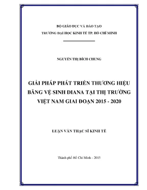 Giải pháp phát triển thương hiệu băng vệ sinh Diana tại