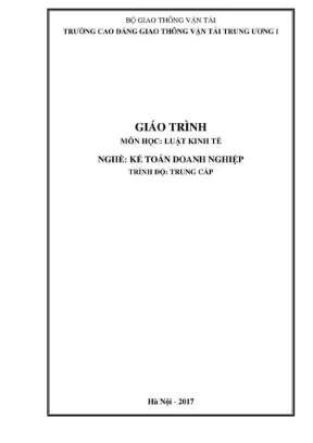 Giáo trình Luật Kinh tế cho Kế toán Doanh nghiệp (PDF)