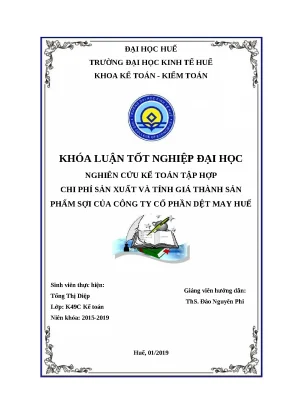 Nghiên Cứu Kế Toán Chi Phí và Tính Giá Thành Sản Phẩm