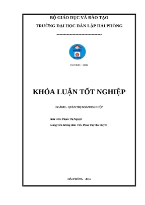 Nâng cao hiệu quả sử dụng vốn tại công ty TNHH Nam Thuận