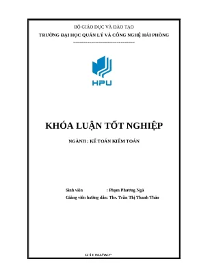 Cải Tiến Kế Toán Thanh Toán Tại Công Ty TNHH Nông Sản