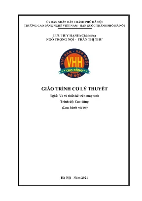 Giáo Trình Cơ Lý Thuyết Nghề Vẽ và Thiết Kế Trên Máy Tính