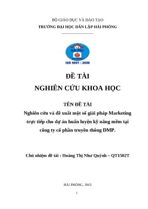 Giải pháp Marketing Trực Tiếp cho Dự Án Huấn Luyện Kỹ