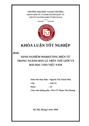 Kinh Nghiệm Marketing Điện Tử Trong Ngành Bán Lẻ: Bài