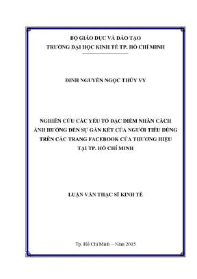 Nghiên cứu ảnh hưởng của đặc điểm nhân cách đến sự gắn