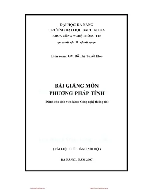 Phương Pháp Tính Toán Hiệu Quả Của Đỗ Thị Tuyết Hoa