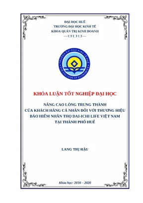 Nâng cao lòng trung thành của khách hàng với thương hiệu