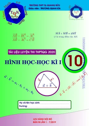 Hình Học Toán 10: Tìm Hiểu Véc-Tơ và Tọa Độ
