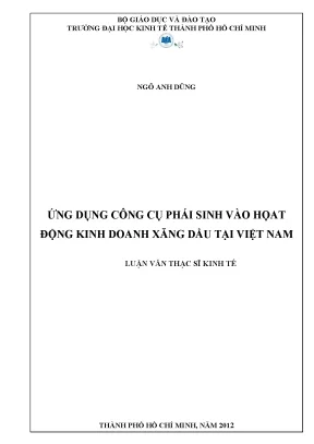 Ứng dụng công cụ phái sinh trong kinh doanh xăng dầu
