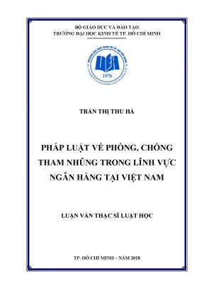 Pháp Luật Phòng Chống Tham Nhũng Ngân Hàng Tại Việt Nam
