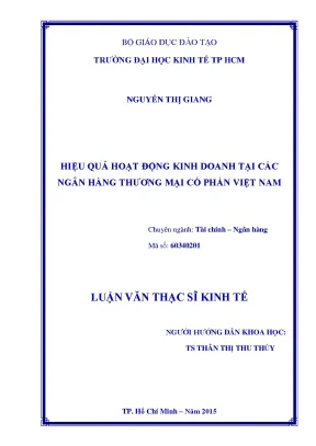 Hiệu Quả Kinh Doanh Tại Ngân Hàng Thương Mại Cổ Phần