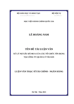 Giải pháp xử lý nợ xấu tại công ty quản lý tài sản
