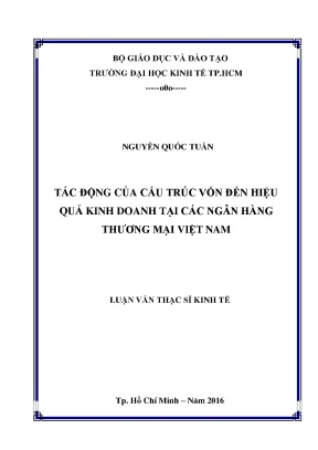 Tác động của cấu trúc vốn đến hiệu quả kinh doanh ngân