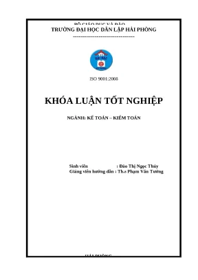 Hoàn thiện kế toán doanh thu và chi phí tại Công ty TNHH