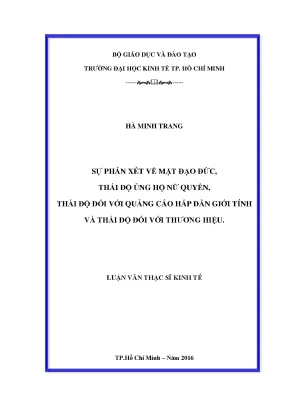 Đánh Giá Đạo Đức và Thái Độ Ủng Hộ Nữ Quyền Trong Quảng