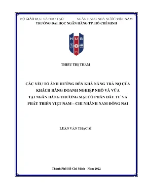 Yếu tố ảnh hưởng đến khả năng trả nợ của doanh nghiệp