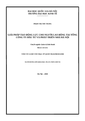 Luận văn tạo động lực cho người lao động tại HANDICO