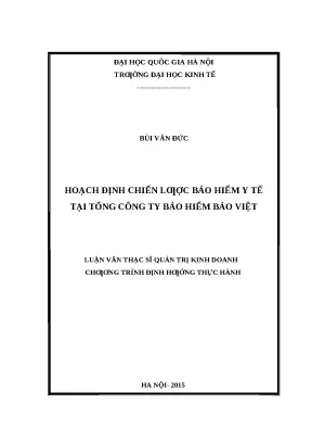 Chiến Lược Bảo Hiểm Y Tế Tại Bảo Việt: Phân Tích và Đề Xuất