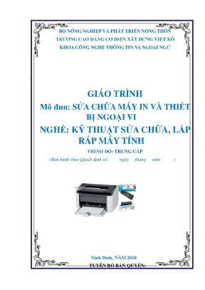 Hướng Dẫn Sửa Chữa Máy In và Thiết Bị Ngoại Vi Dành Cho 