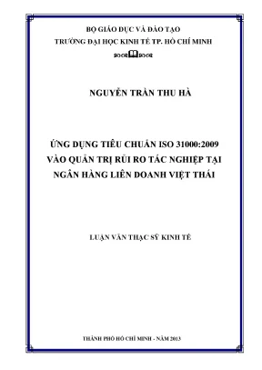 Luận văn ISO 31000: Quản trị rủi ro tác nghiệp ngân hàng
