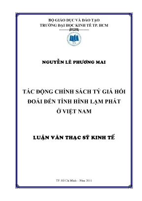 Tác Động Của Chính Sách Tỷ Giá Đến Lạm Phát Tại Việt Nam