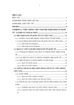 Hội Nhập Kinh Tế Quốc Tế Của Dịch Vụ Viễn Thông Việt Nam