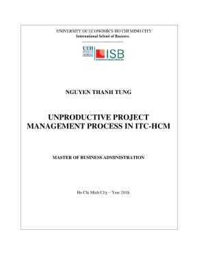 Luận văn: Quy trình quản lý dự án không hiệu quả tại ITC-HCM
