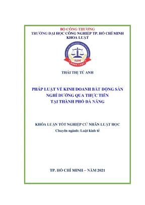 Pháp Luật Kinh Doanh Bất Động Sản Nghỉ Dưỡng Tại Đà