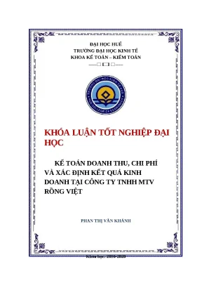 Phân Tích Kế Toán Doanh Thu, Chi Phí và Kết Quả Kinh