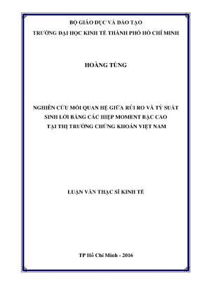 Nghiên cứu mối quan hệ giữa rủi ro và lợi suất tại thị