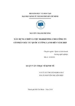 Chiến Lược Marketing Cho Công Ty Quốc Cường Land Đến Năm