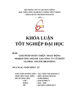Giải pháp tối ưu hóa marketing online cho Global Online