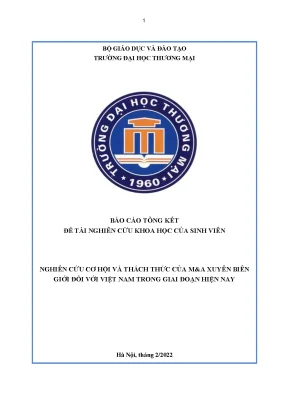 M&A Xuyên Biên Giới tại Việt Nam: Cơ hội và Thách thức