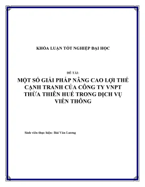 Giải pháp nâng cao lợi thế cạnh tranh cho VNPT Thừa 