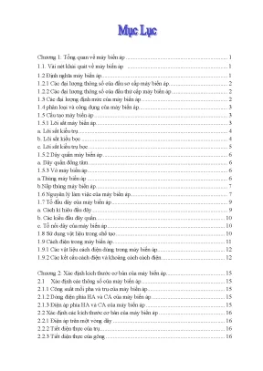 Tìm Hiểu Về Máy Biến Áp: Cấu Tạo, Nguyên Lý và Tính Toán
