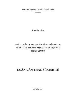 Phát Triển Dịch Vụ Ngân Hàng Điện Tử Tại Ngân Hàng Việt