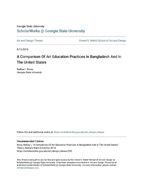 So sánh thực hành giáo dục nghệ thuật giữa Bangladesh và 