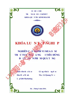 Nghiên cứu hành vi mua sắm trực tuyến sản phẩm quà tặng