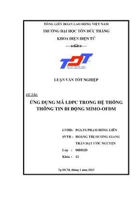 Ứng Dụng Mã LDPC Trong Hệ Thống Thông Tin Di Động MIMO-OFDM