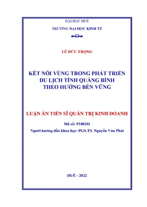 Kết Nối Vùng Để Phát Triển Du Lịch Bền Vững Tại Quảng Bình