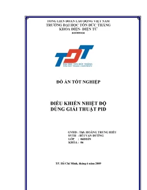 Giải Thuật PID Trong Điều Khiển Nhiệt Độ
