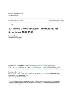 Sự phát triển nghệ thuật tại Oregon: Hiệp hội Nghệ thuật 
