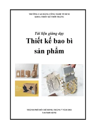 Tài liệu giảng dạy thiết kế bao bì sản phẩm trung cấp