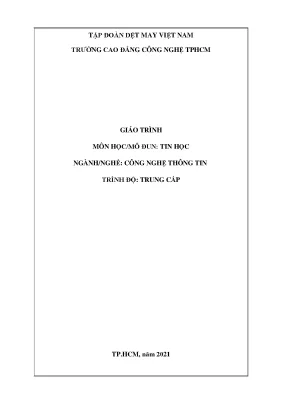 Giáo Trình Tin Học Ngành Công Nghệ Thông Tin Trình Độ