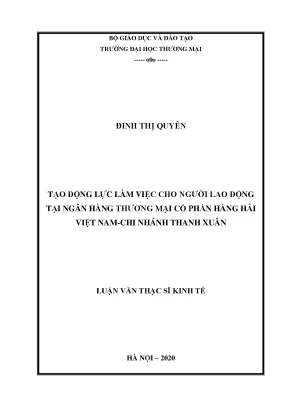 Tạo động lực làm việc cho người lao động tại ngân hàng