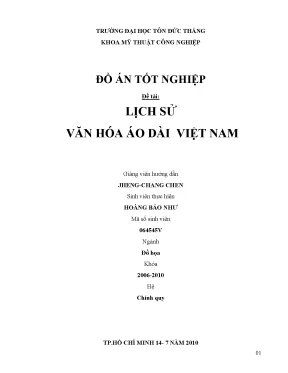Lịch Sử Văn Hóa Áo Dài Việt Nam