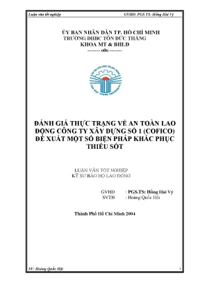 Đánh Giá An Toàn Lao Động Tại Công Ty Xây Dựng COFICO
